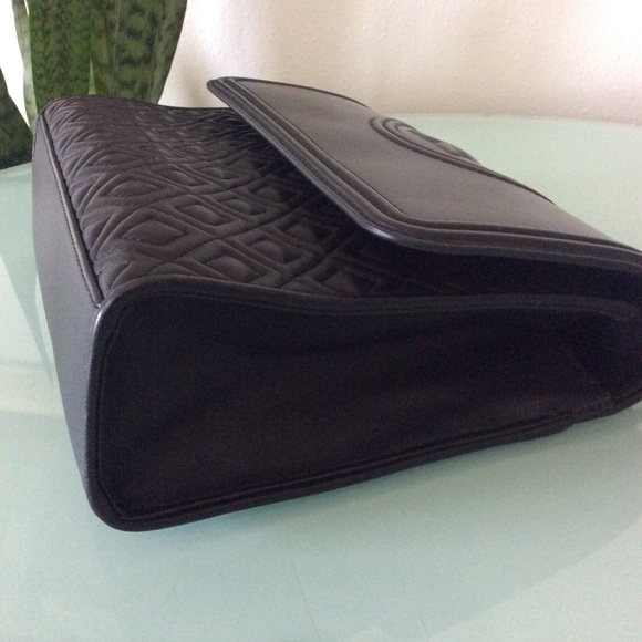 Authentic Tory Burch Black Large Fleming Convertible Shoulder Bag Crossbody - Picture 13 of 16